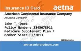 Aetna administers the following health plan options for the state of illinois: Aetna Senior Supplemental Medicare Supplement Card Update