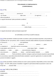 E' importante capire se la persona che abbiamo davanti è il reale proprietario dell'immobile o un procuratore con. Preliminare Di Compravendita Compromesso Pdf Free Download