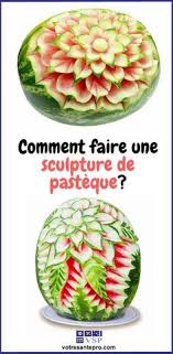 Comment Faire Une Sculpture De Pasteque En 2020 Sculpture De Pasteque Sculpture Alimentaire Pasteque