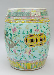 Chinese garden wooden stools chinese porcelain ceramic garden stools porcelain garden seating color textures 15th century celadon. Chinese Porcelain Garden Barrel Seat 19th Century 651412 Sellingantiques Co Uk