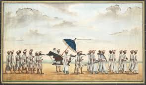 Lady Nugent carried in a palanquin ...
