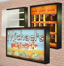 Lightbox Outdoor Led Illuminated Sign With Backlit Graphic 3 X8 Ebay
