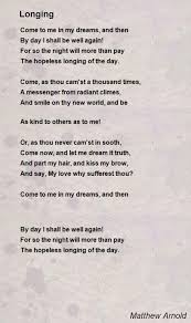 Longing Poem By Matthew Arnold Poem Hunter Rilke Poems Poems Love Poems In Hindi