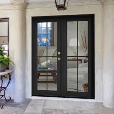 Jeld Wen 59 5 In X 79 5 In W 2500 Chestnut Bronze Left Hand Inswing French Wood Patio Door Thdjw22 French Doors Exterior French Doors Patio Wood French Doors