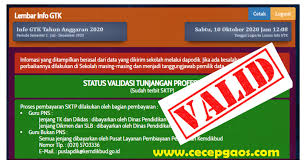 Info validasi data guru atau info gtk ini fungsinya hanya untuk membantu guru menampilkan data dari sekolah, jika ada kesalahan data, proses perbaikannya. Sktp Sudah Terbit Guru Pns Dan Guru Bukan Pns Siap Siap Menerima Pencairan Tunjangan Profesi Atau Sertifikasi Ini Cara Mengeceknya Cecepgaos Com