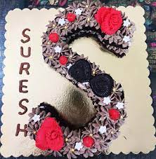 3pcs 3d letters digital shaped silicone fondant cake decoration moulds . A Letter S Shaped Cake For A Pavi S Baking Creations Facebook