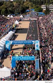 Athens marathon route the athens marathon follows the 'original course' from the ancient greek city of marathon to athens olympic stadium. Athens Marathon The Authentic With Over 50 000 Runners On November 12 Athletics Illustrated