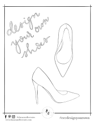 Learn to color high heels shoes coloring page for girls to learn colors click and subscribe: Colouring Pages Free Downloads Fashion Art Elana Camille Creates Lifestyle And Fashion Illustrator Artist Halifax Blogger Creative Content Producer