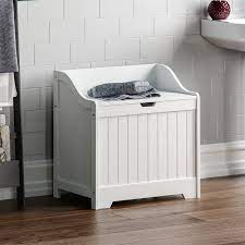 Seine geringe breite und vergrößerte höhe machen ihn besonders geeignet für kleine badezimmer mit wenig platz. Badezimmer Wascheschrank Waschkorb Aufbewahrung Eimer Kommode Box Mobel Weiss Ebay