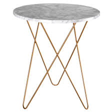 Light Coloured Marble And Gold Metal Side Table Maisons Du Monde Metal Side Table Side Table Marble Coffee Table