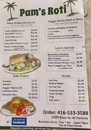 Pam S Roti Shop Posts Toronto Ontario Menu Prices Restaurant Reviews Facebook