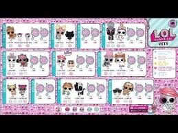 Lol Surprise Pets Eye Spy Series 4 Lol Dolls Kids Printable Coloring Pages Lol