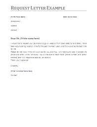 Request Letter Template Free Word Templates