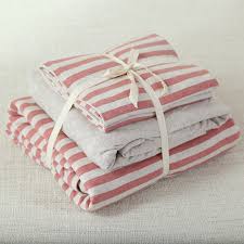 Halcyon nights baby wear & bedding. 100 Cotton Jersey Knitted Fabric 4pcs Red Stripe Duvet Cover With Solid Color Bedsheet Double Bed Set Striped Duvet Cover Duvet Coverstriped Duvets Aliexpress