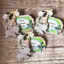 You'll love these clever baby shower gift ideas! Amazon Com Safari Animals Baby Shower Corsage Tags Safari Animal Theme Any Other Name Handmade