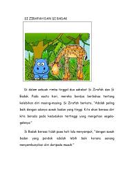 Ialah, bagi ibu bapa yang bekerja mungkin mereka me. Cerita Kanak Kanak Si Zirafah Dan Si Badak