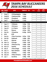 Tampa Bay Buccaneers Schedule 2016 17 Ravens Schedule Baltimore Ravens Denver Broncos Schedule