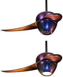 Ultra Modern Ceiling Fan By Fanimation Enigma Single Blade Fan Gets Iridescent Finish Modern Ceiling Fan Ceiling Fan With Light Ceiling Fan Design