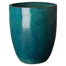 Check out our tall ceramic pot selection for the very best in unique or custom, handmade pieces from our planters & pots shops. Tall Teal Glazed Ceramic Planter Large Scenario Home