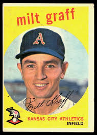 Milt Graff 1959 Topps #182 VG NO CREASE