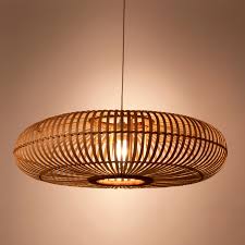 Suspension En Bambou D45xh18cm Eleana Suspension Non Electrifiee Luminaire Chambre Luminaire Chambre Parentale Idee Luminaire Salon