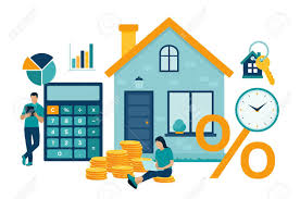 Using an investment property loan, real estate investors to cover up to 90% of their buying cost. Mortgage Concept House Loan Or Money Investment To Real Estate Property Money Investment Contract Family Buying Home Man Calculates Home Mortgage Rate Vector Illustration With Characters Royalty Free Cliparts Vectors And Stock