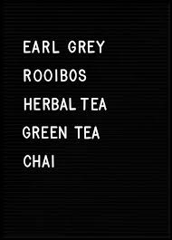 Tea Chart Poster