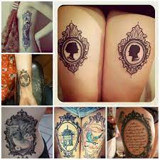 In A Thin Rectangle On The Back Of My Neck Solid Thin Black Border 6 2 Vintage Frame Tattoo Vintage Frame Tattoo Design Frame Tattoo