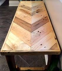Made of acacia wood, making it perfect for outdoor use as it is both weather and. Diy Pallet Chevron Top Bench