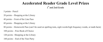 Accelerated Reader Miss Dorman S 2nd Grade Class