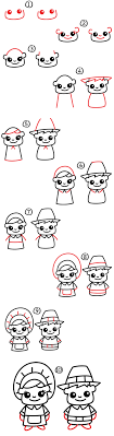 How to draw a roman soldier. How To Draw Cartoon Pilgrims Boy Girl Art For Kids Hub