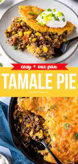 Simple And Easy Tamale Pie Recipe With Seasoned Ground Beef Recipe Tamale Pie Tamale Pie Recipe Ground Beef