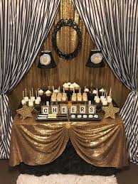 Glamorous Black And Gold 50th Birthday Party Decorations Black And White Stripes With Gold Sparkle Birthday Party Ideas Photo 4 Of 10 Sparkle Birthday Party Sparkle Birthday 70th Birthday Parties