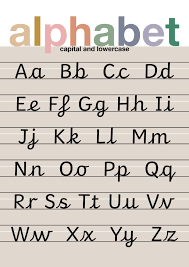 Cursive Alphabet Tonal Print – Wonder & Rah