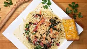 Shrimp with garlic cream sauce over linguinegoing my wayz. Garlic Butter Tuscan Shrimp In Creamy Wine Sauce Sparkles Of Yum