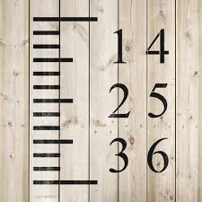 Growth Chart Stencil Create The Perfect Diy Growth Height