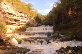 The river and falls we really powerful, and you get a top and bottom view! Willow Falls Wide Waterfall Restored To Its Natural State