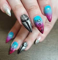 Mandalorian Nails Classy Nail Art Ideas Star Wars Nails Cool Nail Art