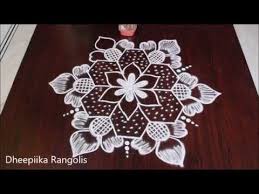 Ugadi Special Rangoli Design Without Dots Freehand Kolam Design For Ugadi Easy Muggulu Youtube Rangoli Designs Kolam Designs Easy Rangoli Designs