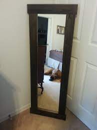 The first mirrors used by humans were most likely pools of dark, still water, or water collected in a primitive vessel of some sort. Rustic Full Length Mirror The Diy 5 Walmart Mirror Turned Into A Pretty Rustic Mirror The Frame Cost Rustic Full Length Mirror Cheap Mirrors Rustic Mirrors