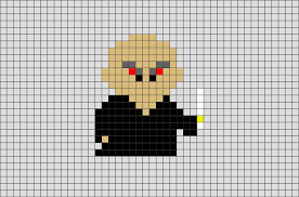 Harry Potter Voldemort Pixel Art Harry Potter Voldemort Harry Potter Perler Beads Pixel Art