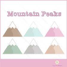 Mountain Peak Clip Art 6 Transparent Png Files Instant Download Great For Scrapbooking Design Elements Parties Scrapbook Materials Clip Art Owl Design