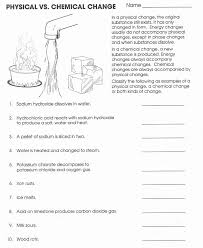Physical And Chemical Changes Worksheet Luxury Unit 1 Ps Science With Seaford In 2020 Chemical And Physical Changes Chemical Changes Physical Change