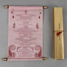 Rolling Wedding Cards Royal Scroll Invitations Royal Scroll Marriage Cards Jimit Card Cheap cards & invitations, buy quality home & garden directly from china suppliers:hi2052 royal golden scroll wedding invitation with rhinestone brooch enjoy ✓free shipping worldwide. rolling style wedding invitation card in pink wooly paper