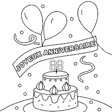 Créez une carte d'anniversaire gratuite à imprimer et personnaliser gratuitement ! Coloriage Joyeux Anniversaire En Ligne Gratuit A Imprimer