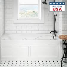 Get it as soon as mon, mar 22. Jacuzzi Cetra 60 In White Acrylic Rectangular Left Hand Drain Alcove Bathtub Lowes Com Bathtub Shower Combo Whirlpool Bathtub Tub Shower Combo