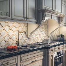Classic Kitchen Backsplash With White