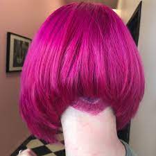 neon pink bob hairdare womensfashion womenshaircuts beauty sei mutig