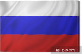 Die russische flagge basiert im übrigen auf der flagge der niederlande. Leinwandbild Russland Flagge Pixers Wir Leben Um Zu Verandern