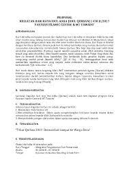 Diharapkan dengan contoh proposal kegiatan idul adha (qurban) 1439 h tahun 2018 ini dapat membantu anda dalam mempersiapakan akreditasi sekolah atau madrasah yang anda kelola.kritik dan saran sangat saya harapkan demi kemajuan blog ini dimasa yang akan datang. Doc Proposal Kegiatan Idul Adha Docx Choirul Hisyam Academia Edu